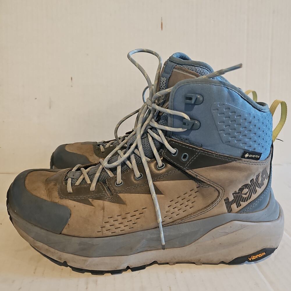 HOKA Kaha Gore-Tex Foggy Blue Women’s Size 9.5 1112031 PBBF Hiking Boots Vibram